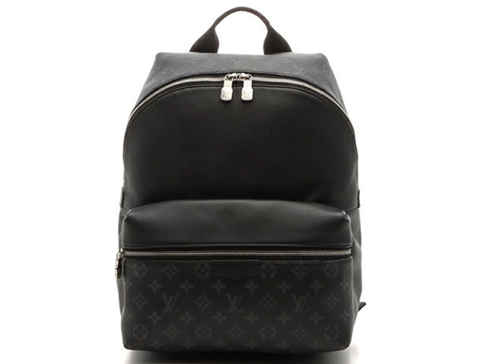 LOUIS VUITTON Bag Backpack Rucksack Discovery Eclipse Black Taiga Noir Black